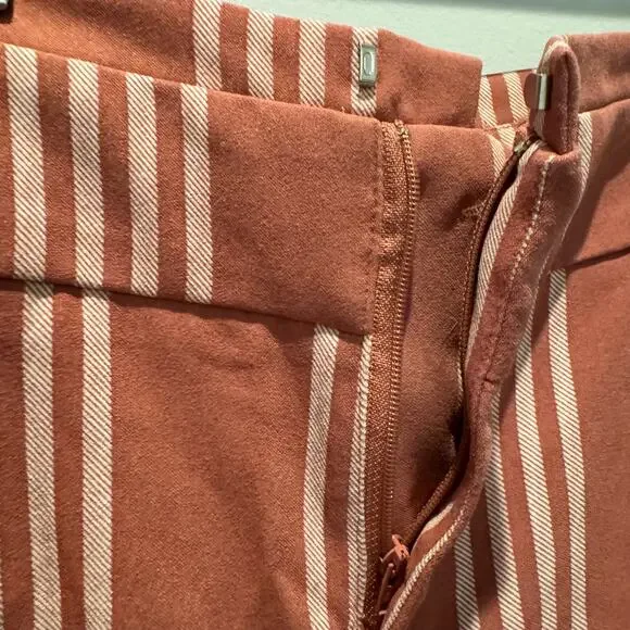 Torrid Womens Beachy Pink/Red Striped Shorts | Size 16 - Picture 4 of 9